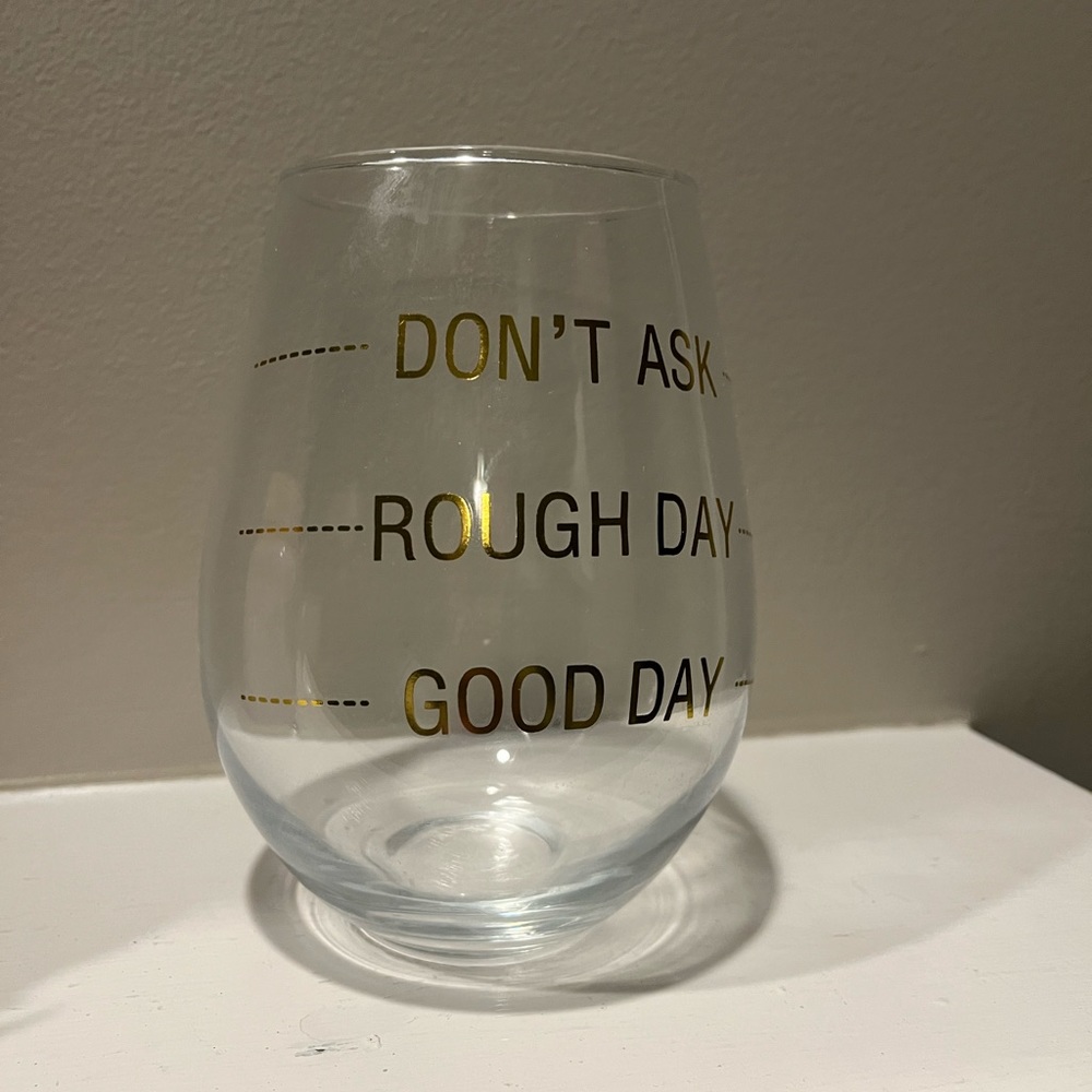 30oz stemless whole bottle wine glass